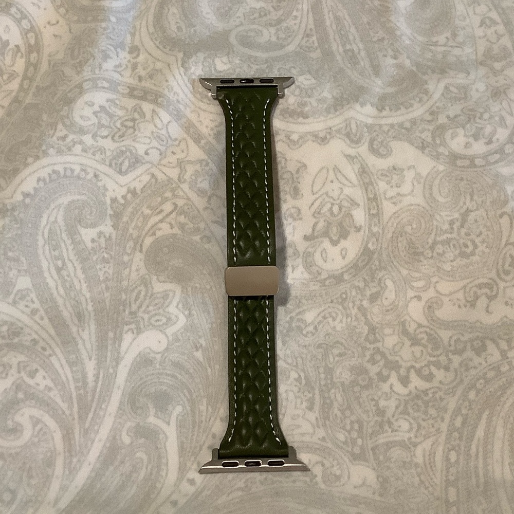 New Green Braided Watch Band NIP